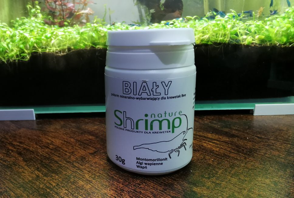 Shrimp nature biały